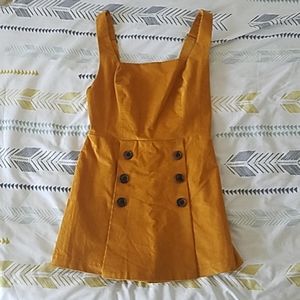 Corduroy romper/jumper dress